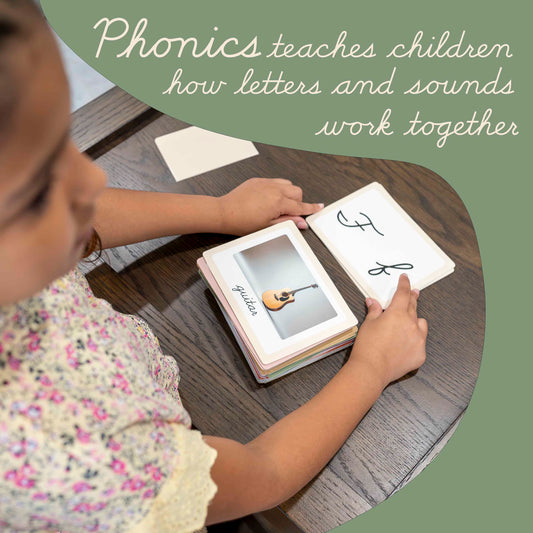 Phonics Cursive Alphabet Flash Cards by Maritas