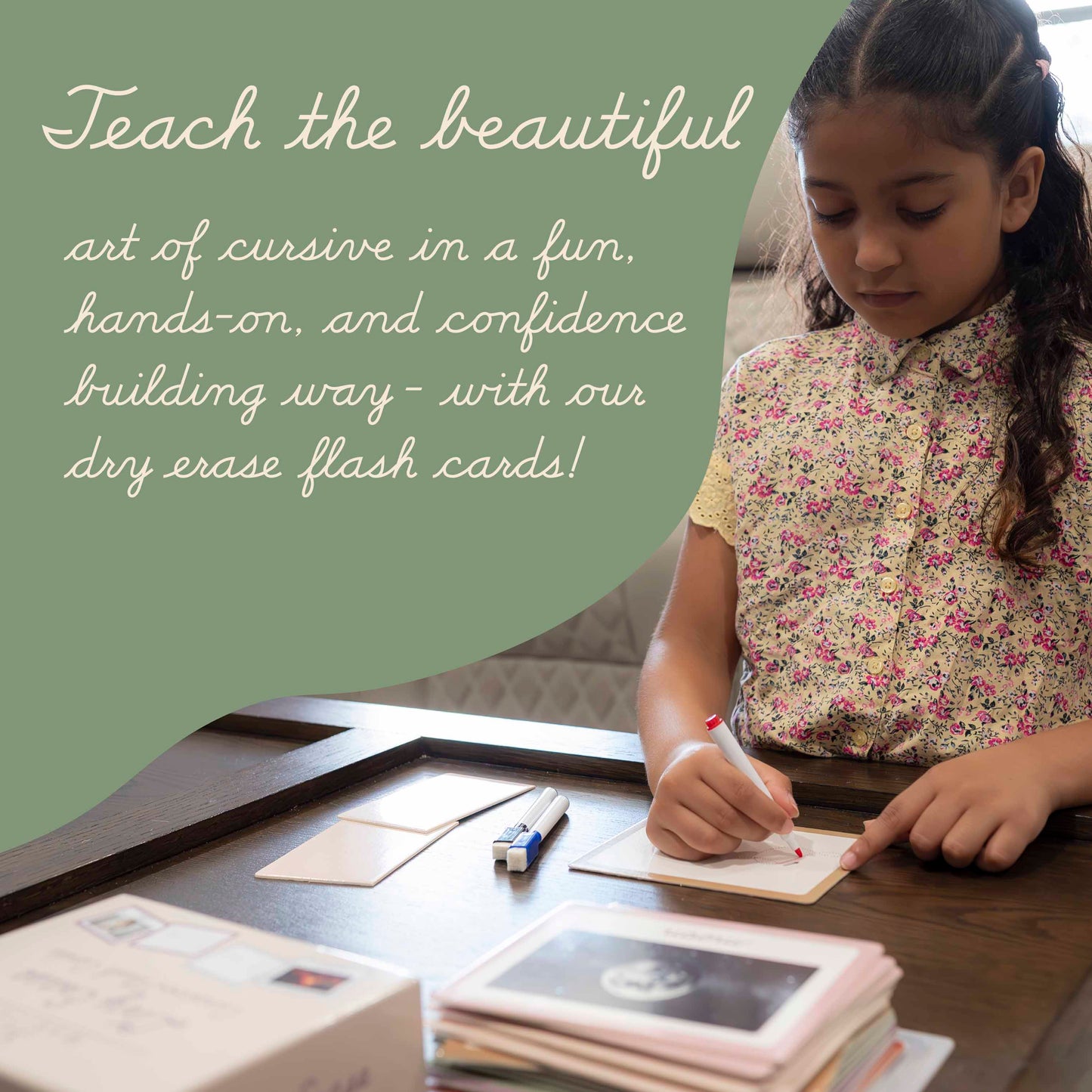 Dry Erase Cursive Alphabet Flash Cards by Marita’s