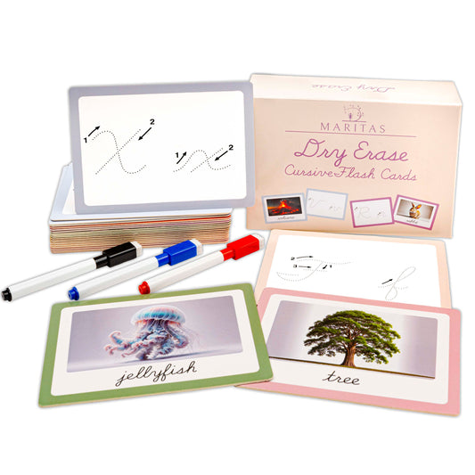 Dry Erase Cursive Alphabet Flash Cards by Marita’s