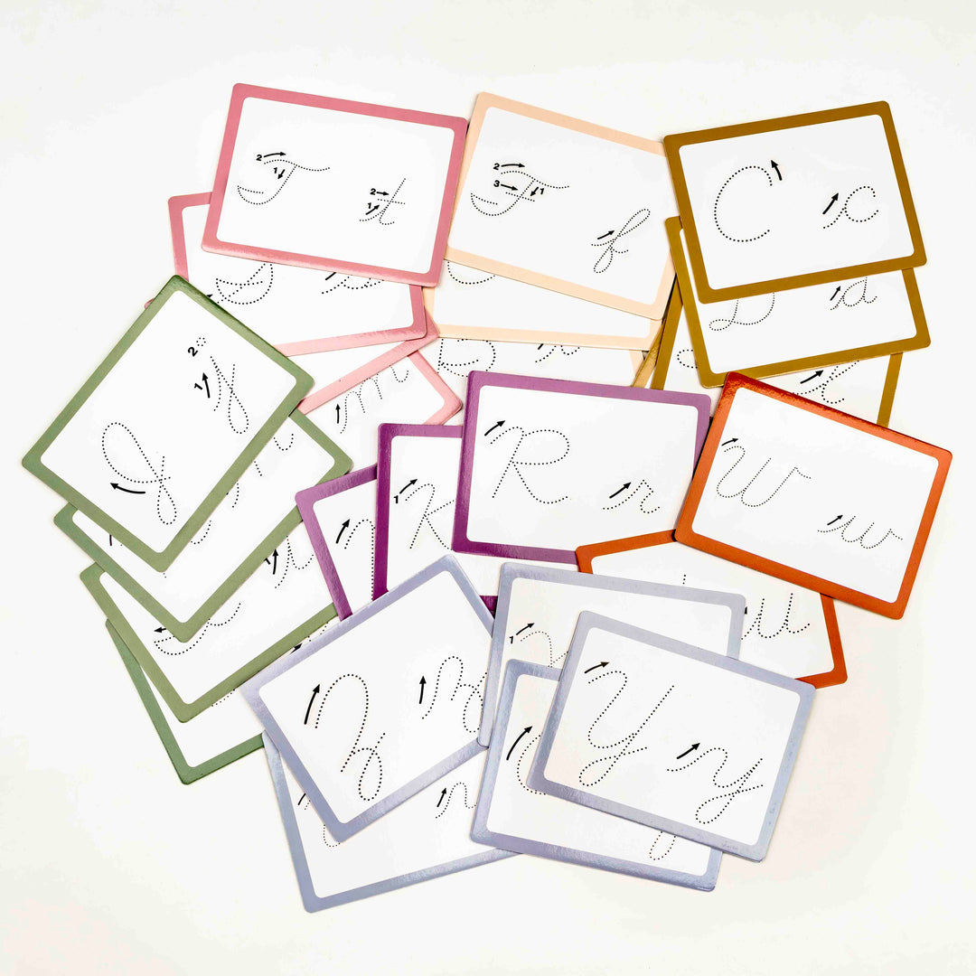 Dry Erase Cursive Alphabet Flash Cards by Marita’s