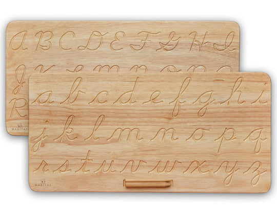 Montessori Cursive Alphabet Tracing Board