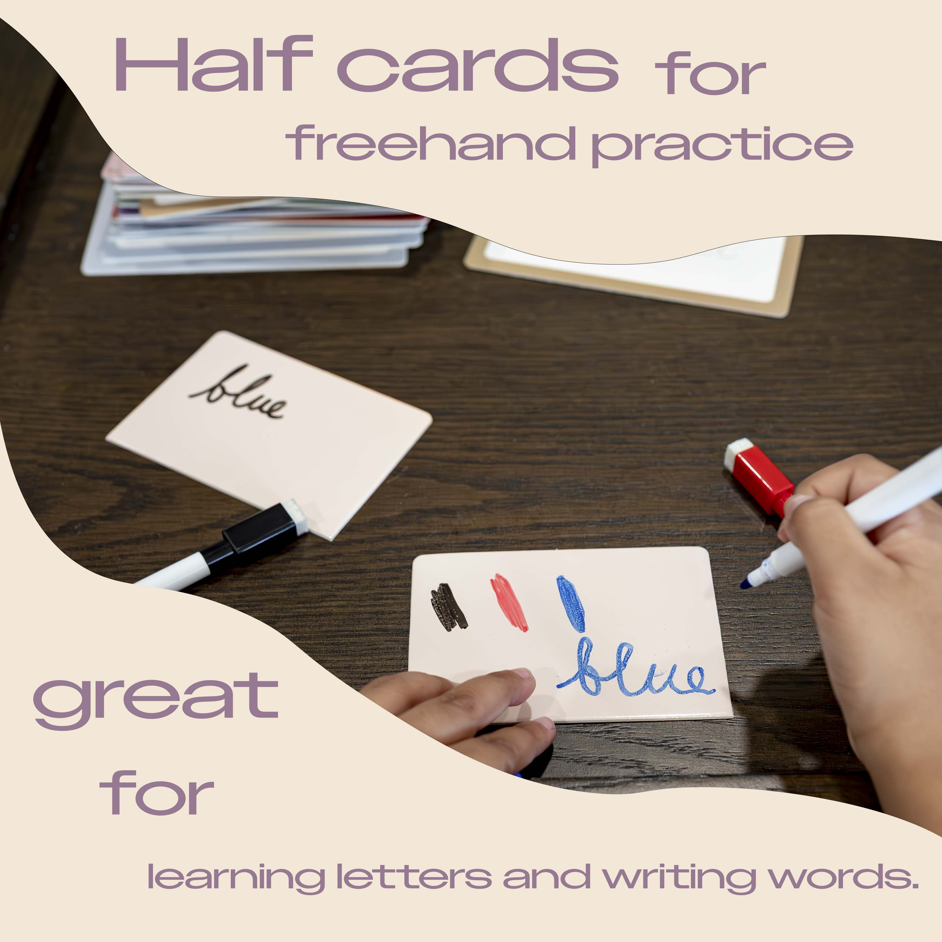 Dry Erase Cursive Alphabet Flash Cards by Marita’s