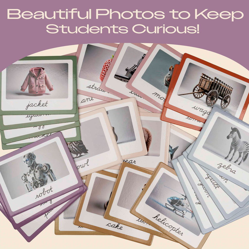 Phonics Cursive Alphabet Flash Cards by Maritas