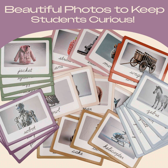 Phonics Cursive Alphabet Flash Cards by Maritas