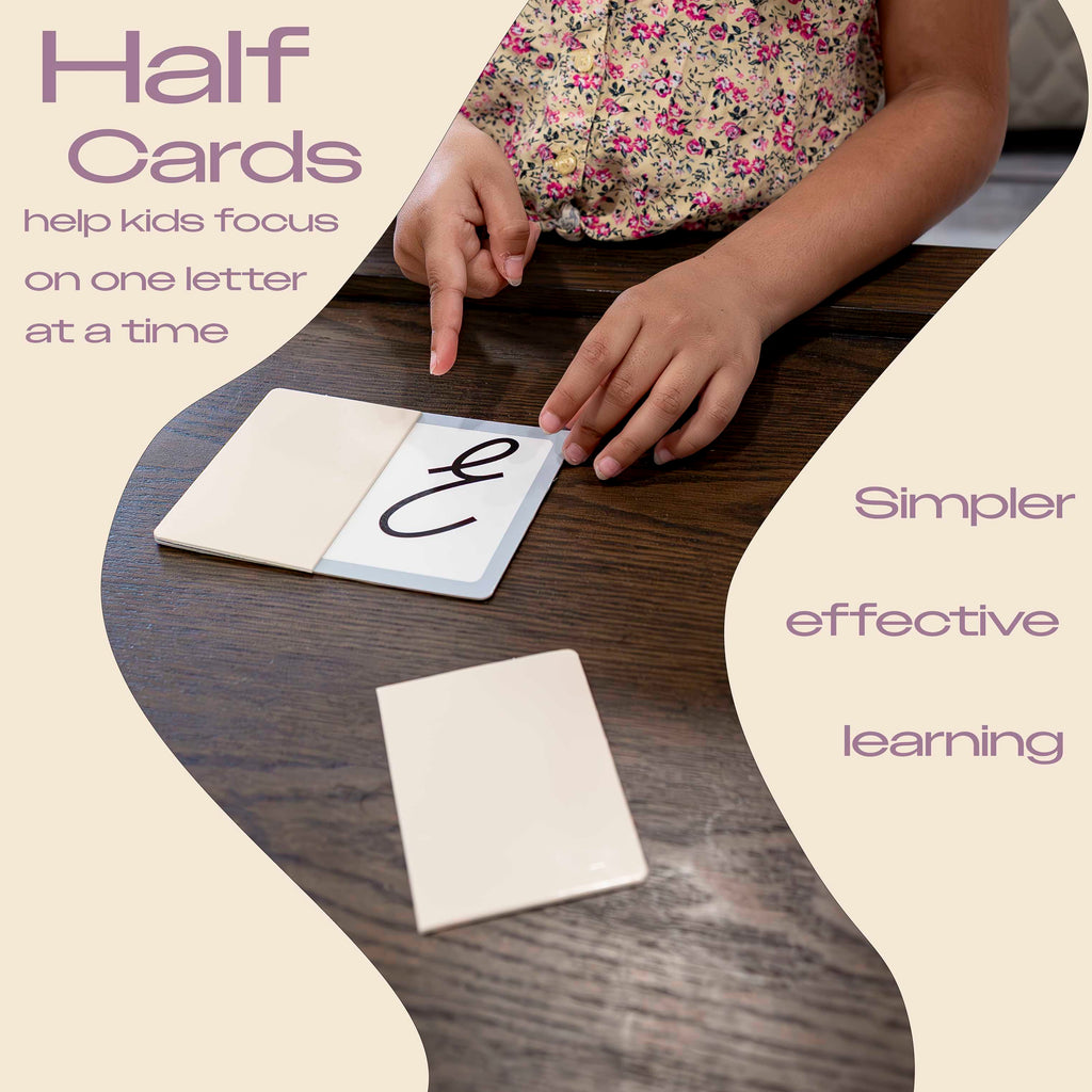 Phonics Cursive Alphabet Flash Cards by Maritas