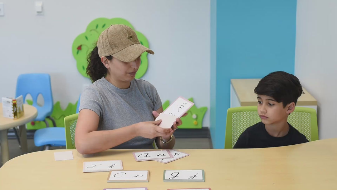 Phonics Cursive Alphabet Flash Cards by Maritas